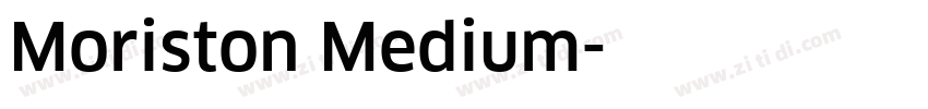 Moriston Medium字体转换